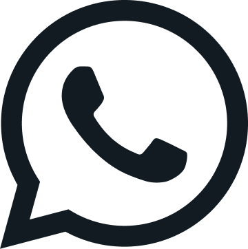 WhatsApp Logo in schwarz